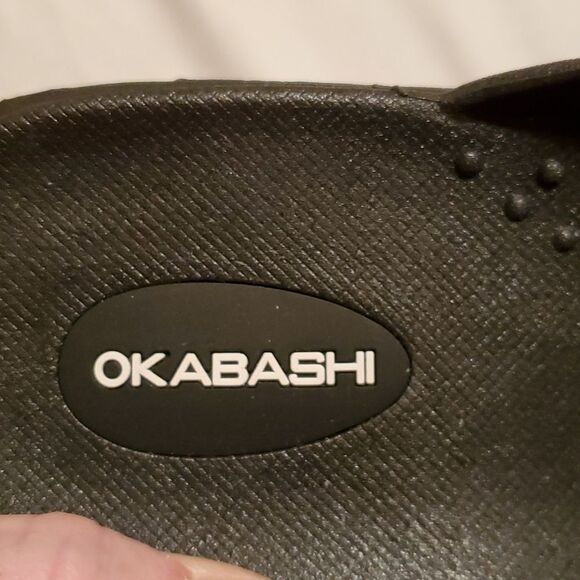 OKABASHI 2" heel flip flops size M/L. NWOB - Picture 4 of 8